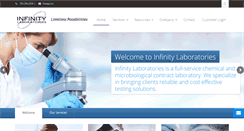 Desktop Screenshot of infinitylaboratories.com